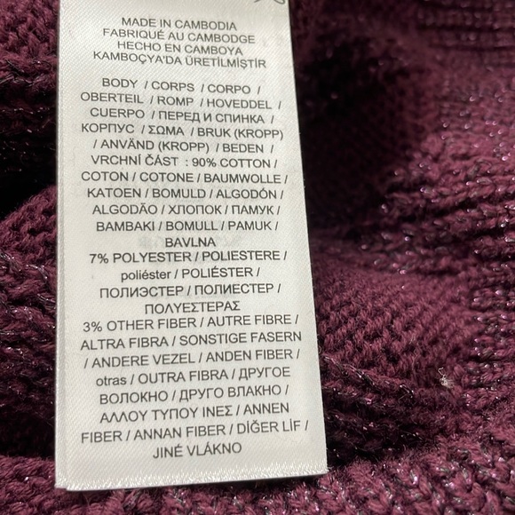 Lauren Ralph Lauren Women’s Cable Knit Cotton Blend Boatneck Sweater Dark Red - Picture 6 of 6